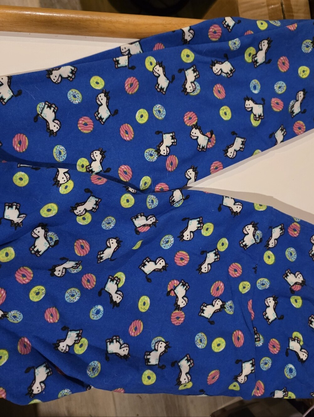 Lularoe Womens Blue Unicorn & Donut Leggins TC